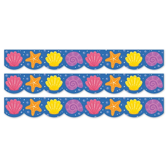 Creative Teaching Press® Sea Friends Seashells EZ Border, 48ft. Per Pack, 3 packs
